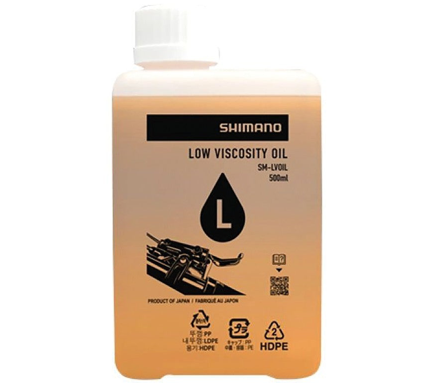 Olio minerale SHIMANO Low Visc 500ml,p.freni a disco,bassa viscosità