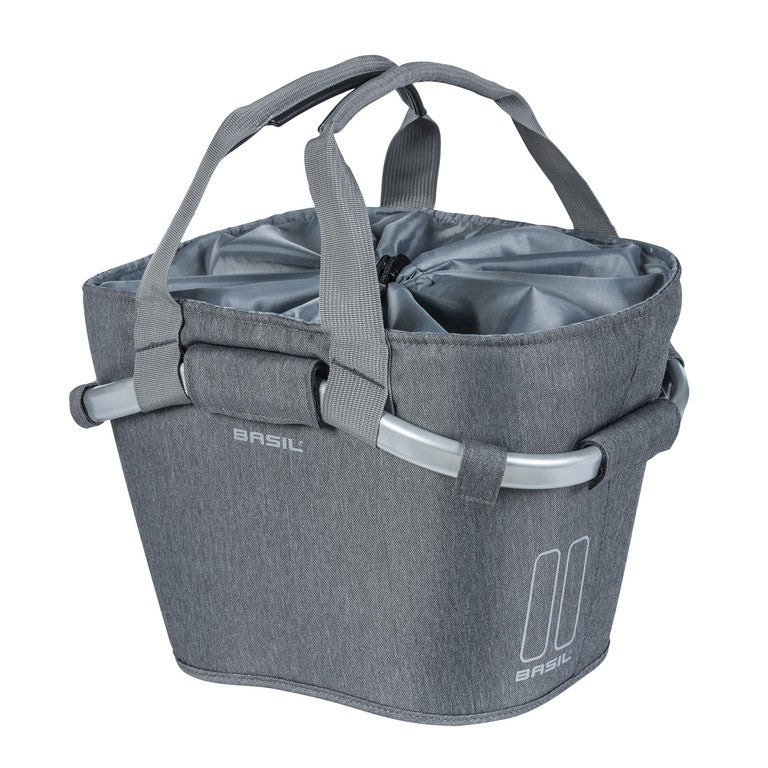 Borsa City Basil Classic CarryAll Front grey mel, 28x37x25,5cm, 15l, s.supporto