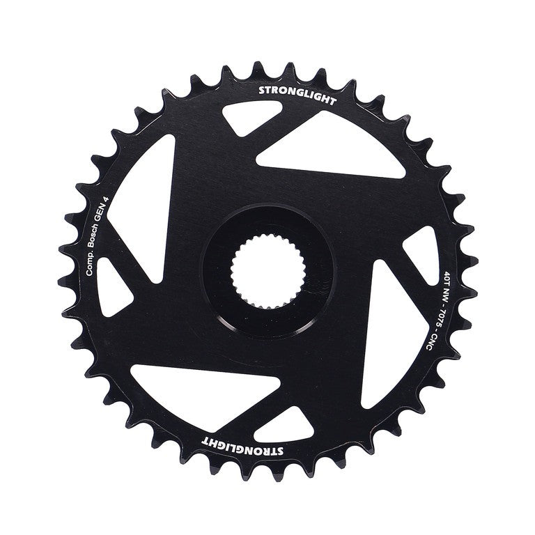 Plato para bicicleta eléctrica Stronglight BoschGen4 de 40 dientes, montaje directo, NW