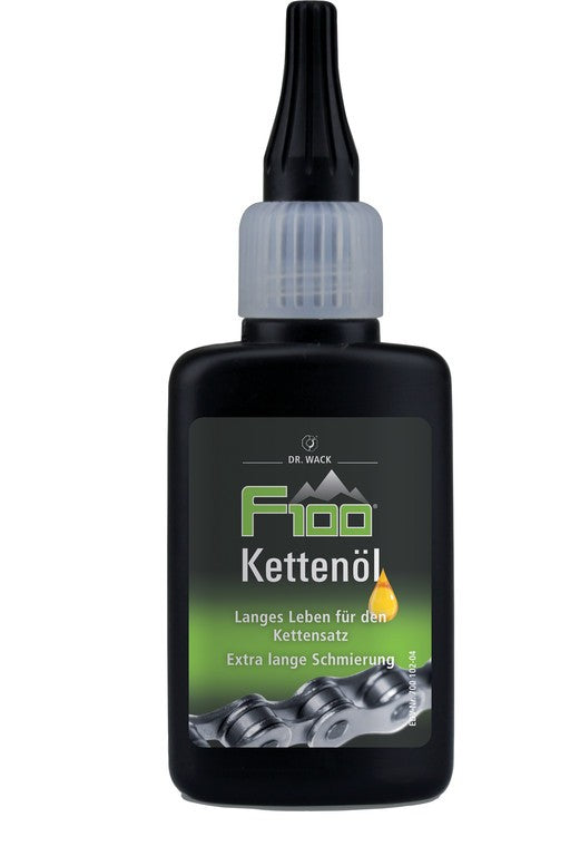 Olio per catene F100 50ml, flacone contagocce