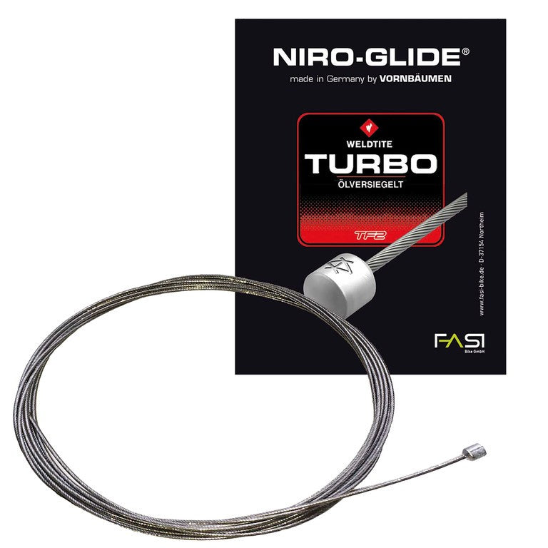 Cable de engranaje interno de acero inoxidable de 2200 mm, 1,1 mm Ø, envasado individualmente.