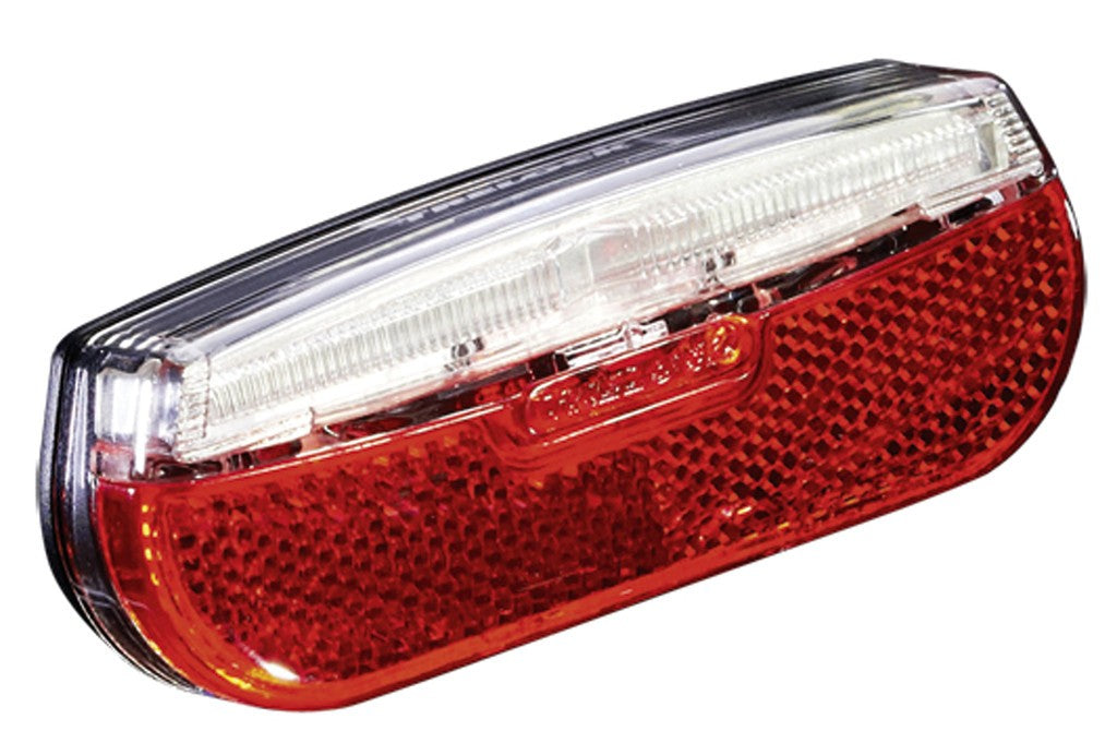 Luce post. LED a batteria TRELOCK LS 812 Trio Flat, fissaggio al portapacchi