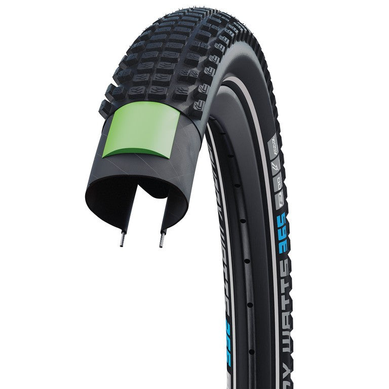 SCHWALBE JOHNNY WATTS 365 Perf DD 29x2.35 (60 - 622) black reflex E-50 DD ADDIX 4Season