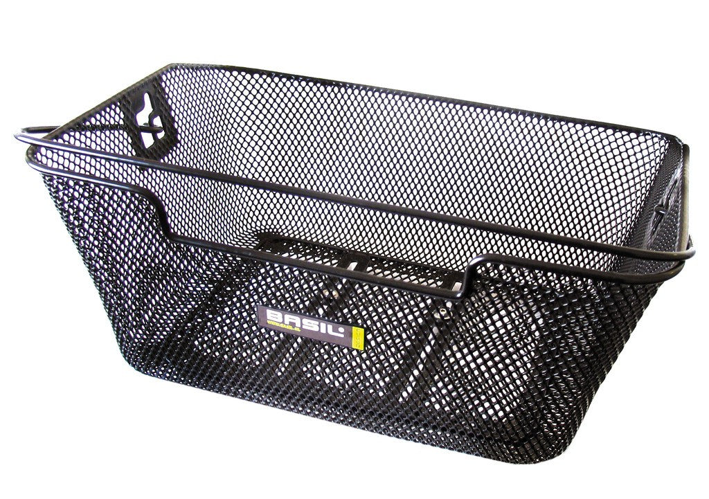 Cestino post. Basil Capri Flex 33x41,5x19 cm, nero, a maglie strette