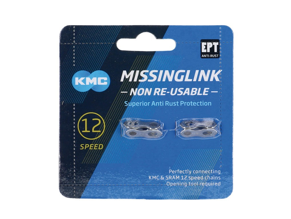 Missinglink KMC 12NR EPT 2 Stück für 5,65-mm-Ketten, 12-fach, silber