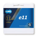 Catena KMC e11 per e-bike 1/2"x11/128", 122 ma., 5,65mm, 11v., arg