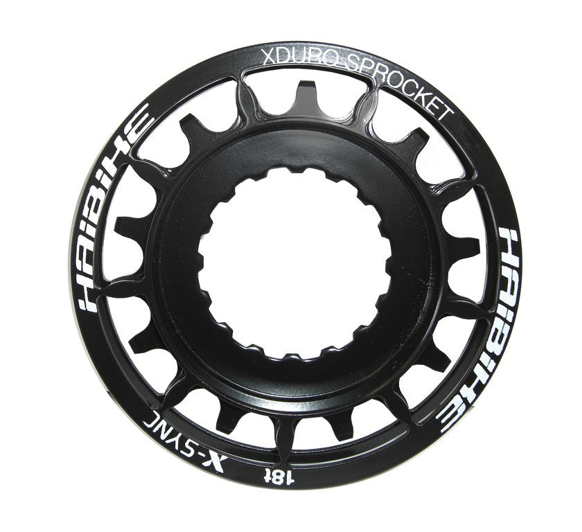 Pignone Haibike nero,18 denti,per Plus-Bike,Bosch