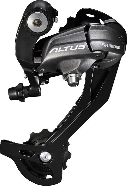 Deragliatore post. Shimano Altus RD-M370 9 vel., s. adatt., nero