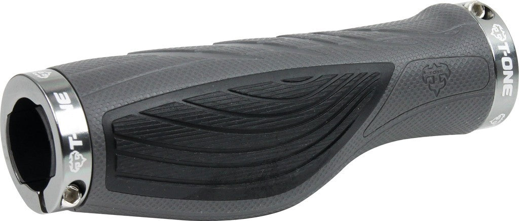 Puños T-One Ez de 130 mm, dobles, negros/grises