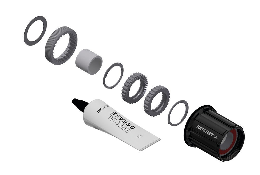 Kit de servicio DT Swiss buje RP 3 Trinquete en Ratchet LN, todos Shimano, 36T