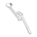 Correa para el pie izquierdo Thule RideAlong Lite, negra
