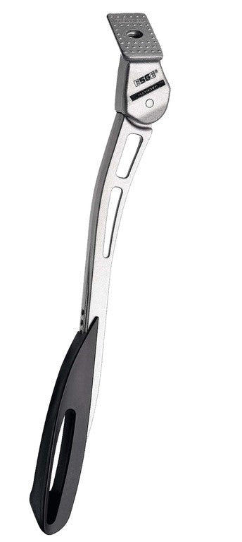 Cavalletto laterale Pletscher Esge Zoom argento, 26-29", regolabile, primo mont.