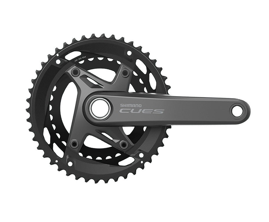Juego de bielas Shimano Cues FC-U6010-2, 11v, 46/32t, 170mm, en 2 piezas, Hollowtech II