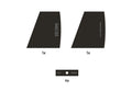 Set deco DT Swiss ARC 1100 29x20 DB nero, vinile, prot. Valvola
