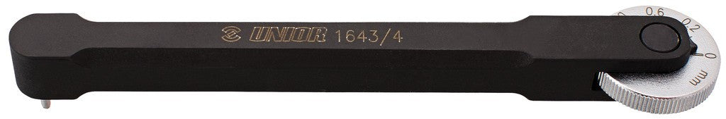 Medidor de desgaste profundo Unior de 0 a 1,2 mm, 1643/4