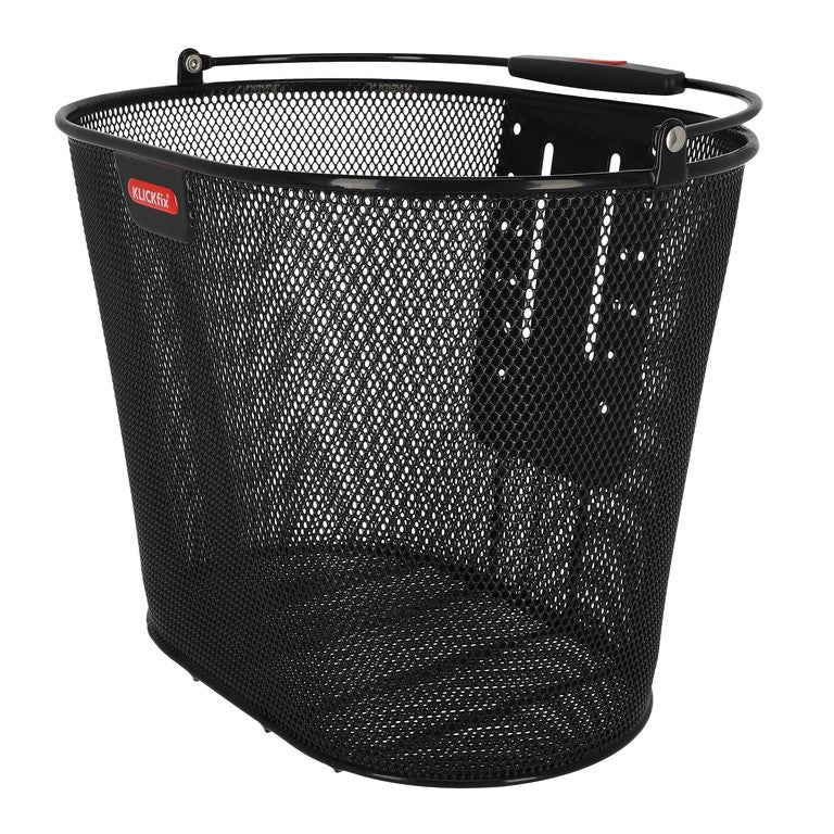 Cestino ant. KLICKfix Oval Plus 36x27x25cm,nero,a ma. strette,s. adatt.