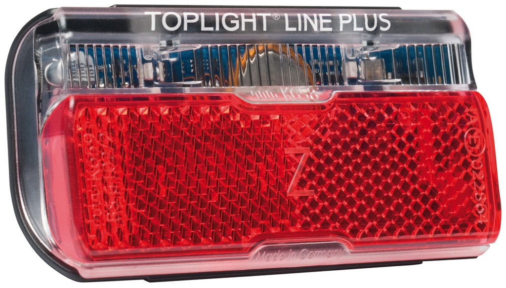 Luce post. LED din. b&m Line Brake Plus luce fren./pos., fiss. portapacchi 50mm