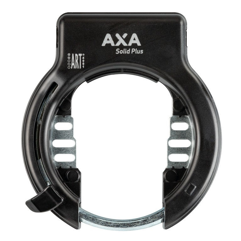 Candado de cuadro AXA Solid Plus, negro, para montaje en el cuadro
