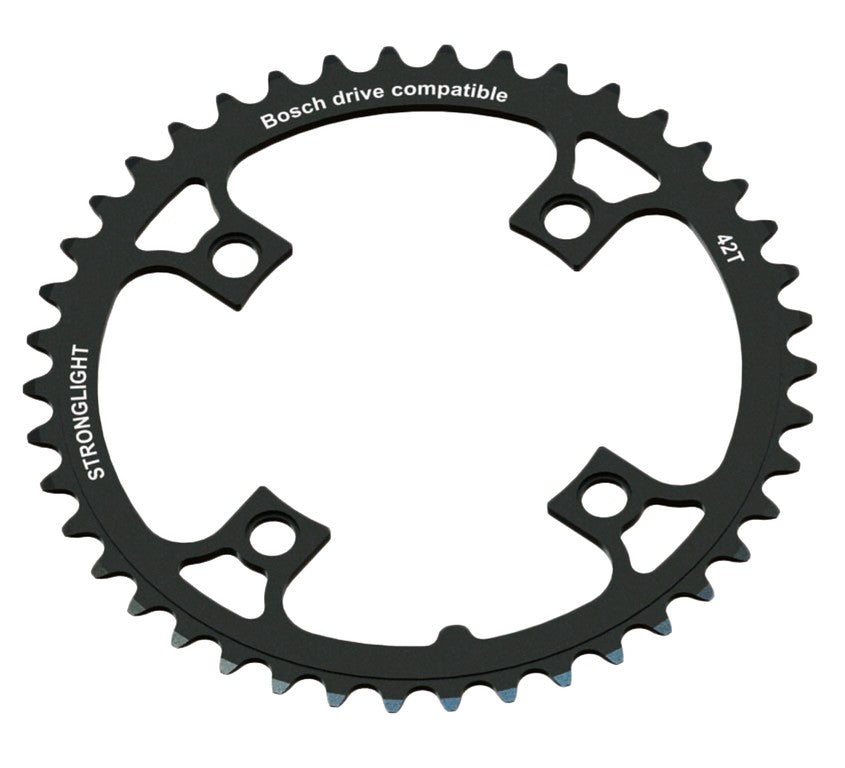 Plato para bicicleta eléctrica Stronglight Bosch Gen1 de 40 dientes, negro, 104 mm BCD